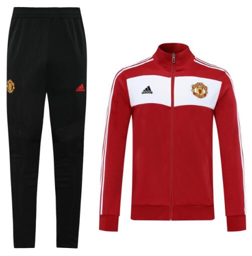 Manchester United Red Retro Training Jacket Kit With Pants 2020/21